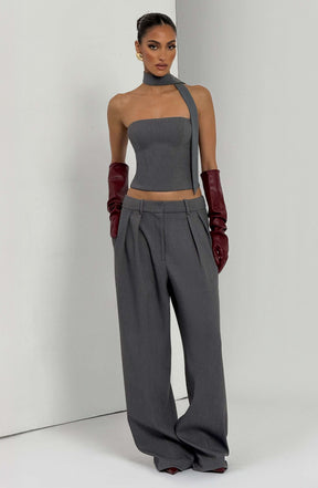 Kirsty Pants - Grey Marl Ryvelle