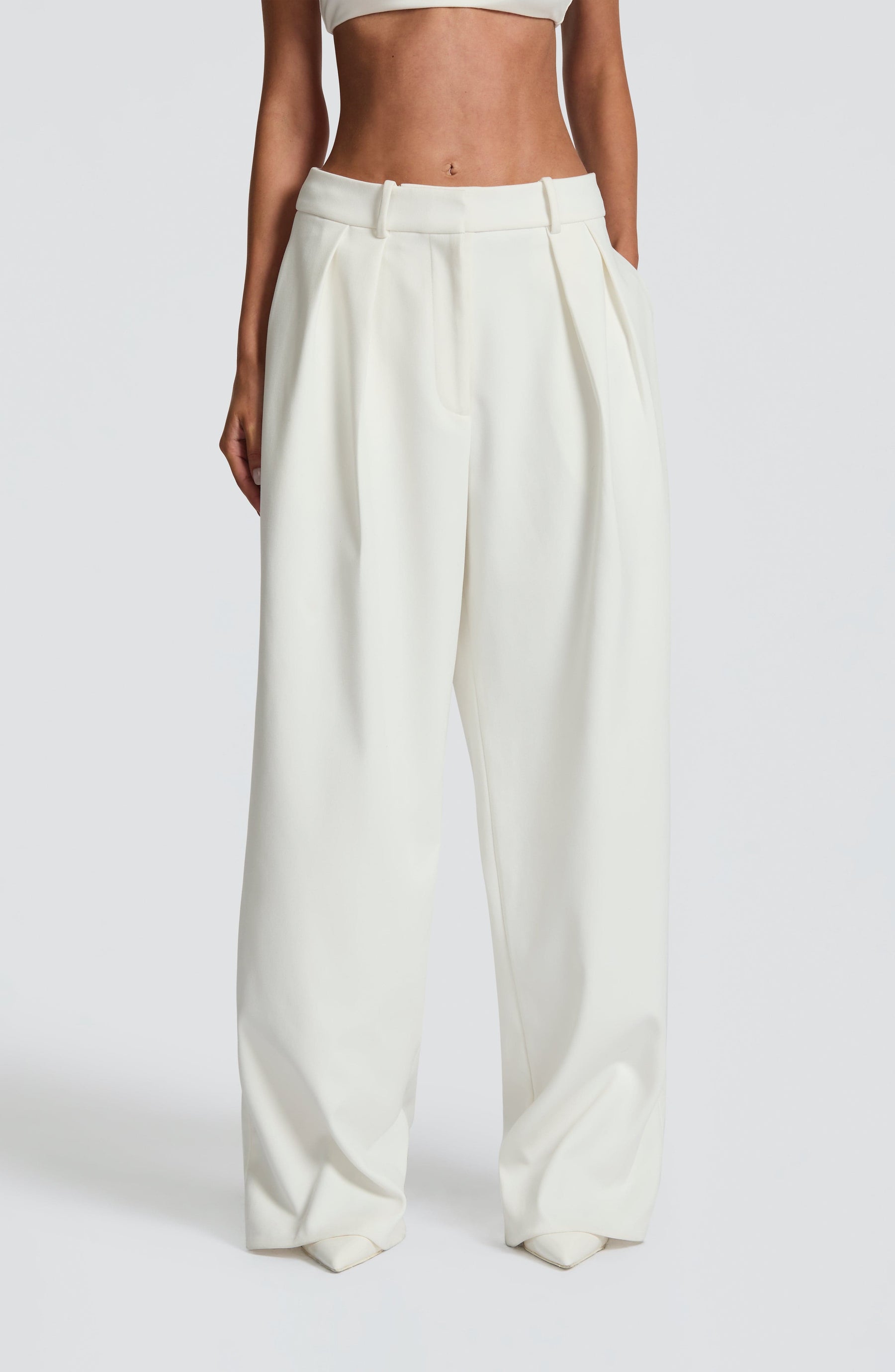 Kirsty Pants - Ivory Ryvelle