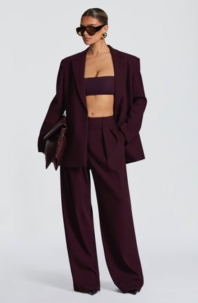Kirsty Pants - Plum Ryvelle