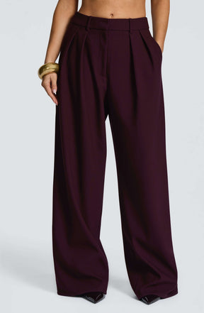Kirsty Pants - Plum Ryvelle