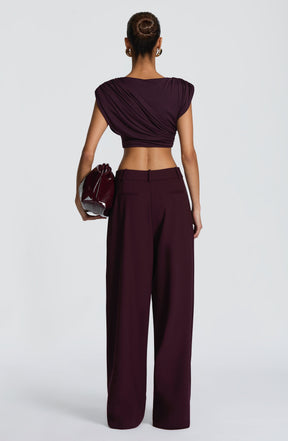 Kirsty Pants - Plum Ryvelle