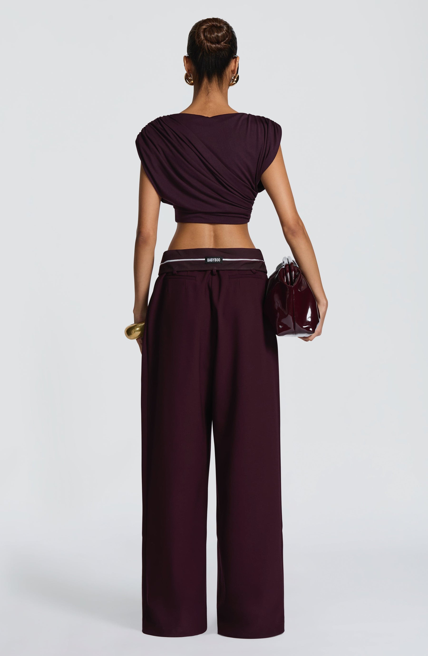 Kirsty Pants - Plum Ryvelle