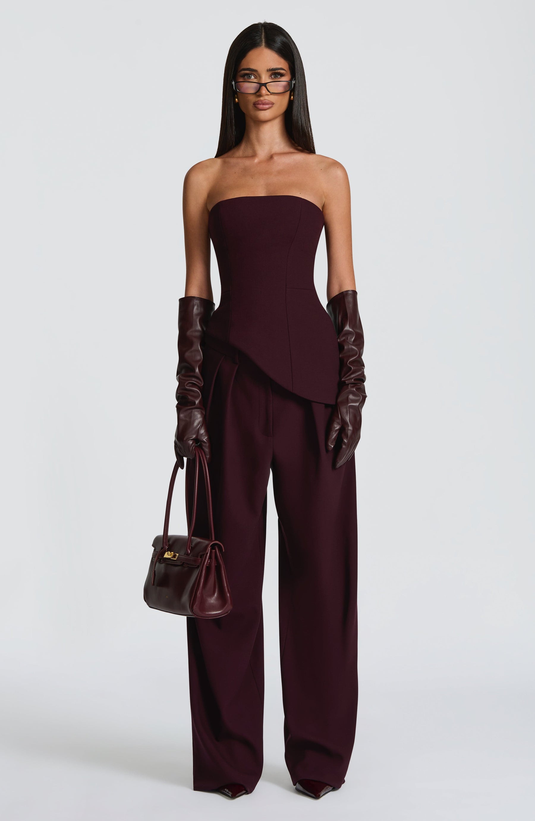 Kirsty Pants - Plum Ryvelle