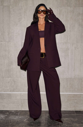 Kirsty Pants - Plum Ryvelle