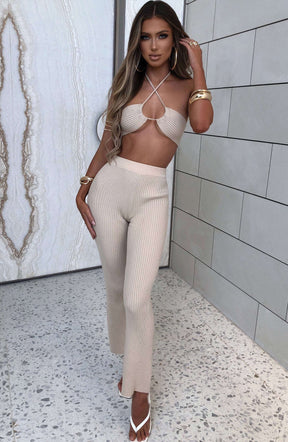Kyana Crop - Beige Ryvelle