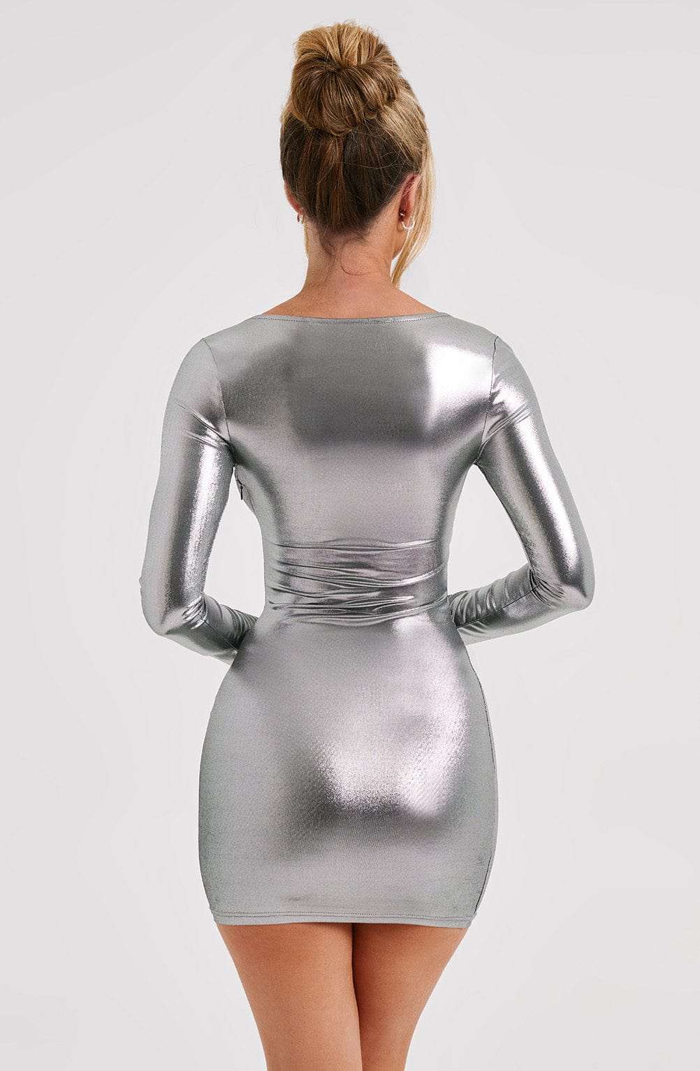 Kyranni Mini Dress - Gunmetal Ryvelle