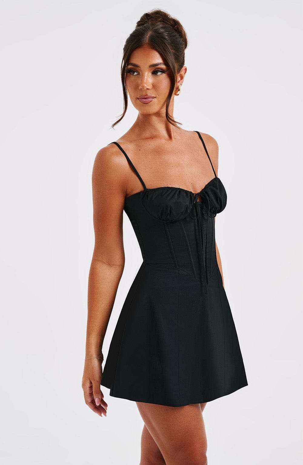 Lacey Mini Dress - Black Ryvelle