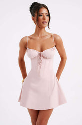 Lacey Mini Dress - Blush Ryvelle