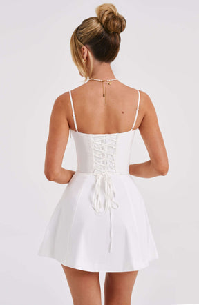 Lacey Mini Dress - Ivory Ryvelle