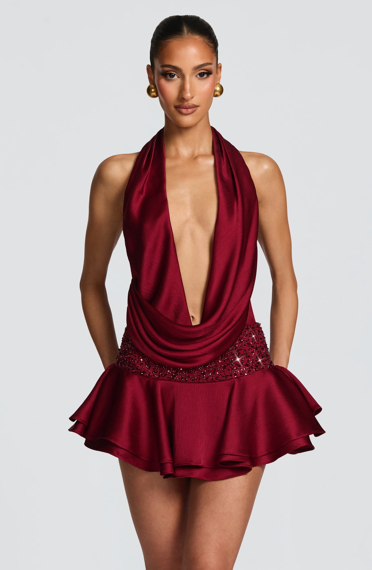 Lara Skort – Burgund