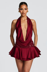 Jupe-short Lara - Bordeaux