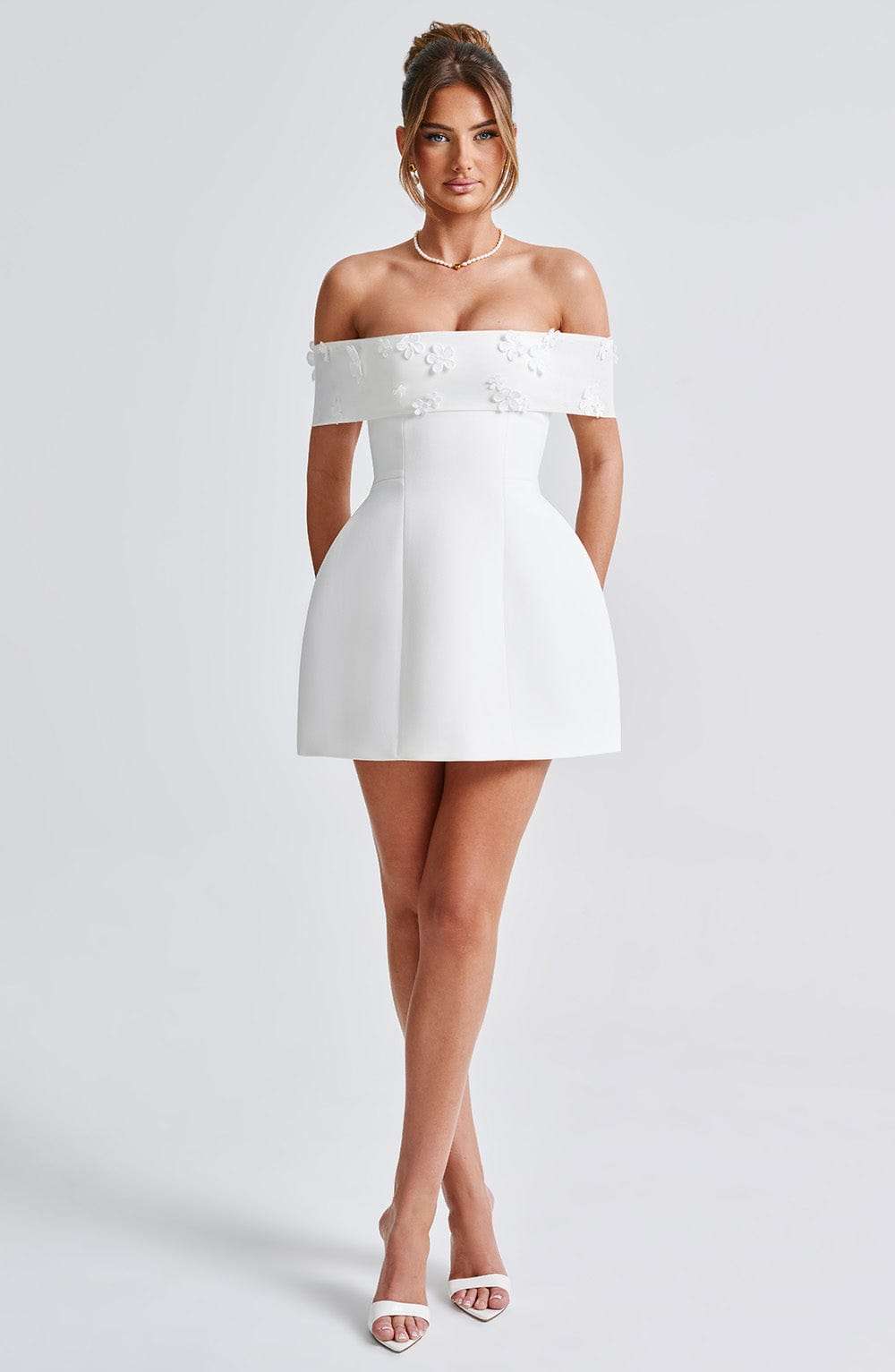 Laurel Mini Dress - Ivory Ryvelle
