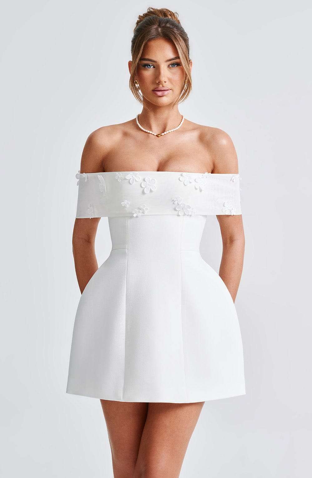 Laurel Mini Dress - Ivory Ryvelle