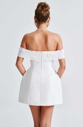 Laurel Mini Dress - Ivory Ryvelle