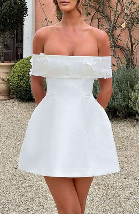 Laurel Mini Dress - Ivory Ryvelle