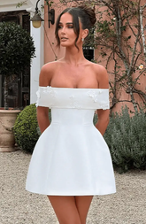 Laurel Mini Dress - Ivory Ryvelle
