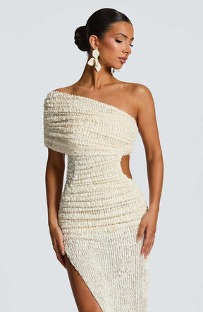 Laverna Midi Dress - Ivory Ryvelle