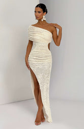Laverna Midi Dress - Ivory Ryvelle