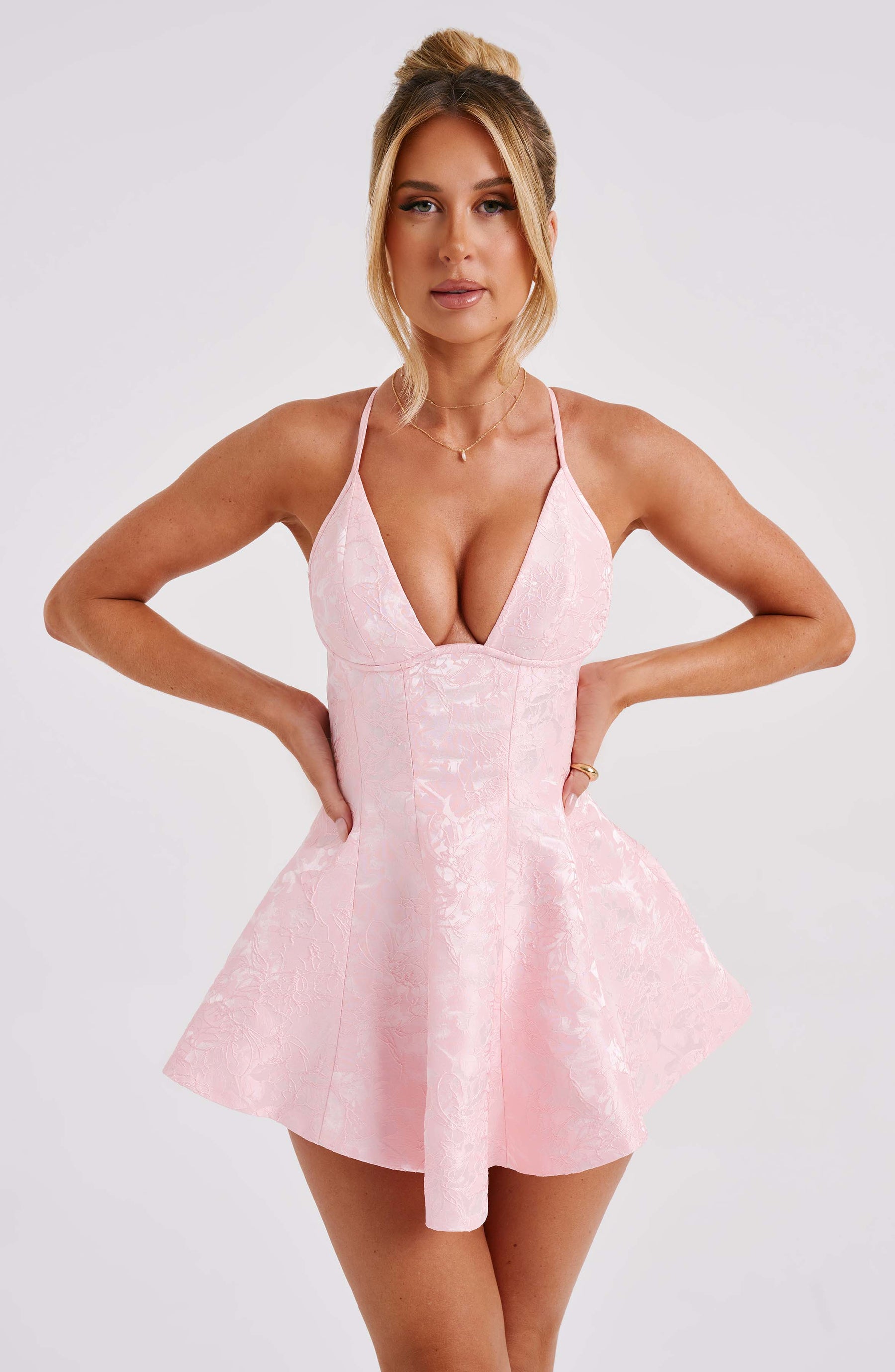 Leila Playsuit - Blush Ryvelle
