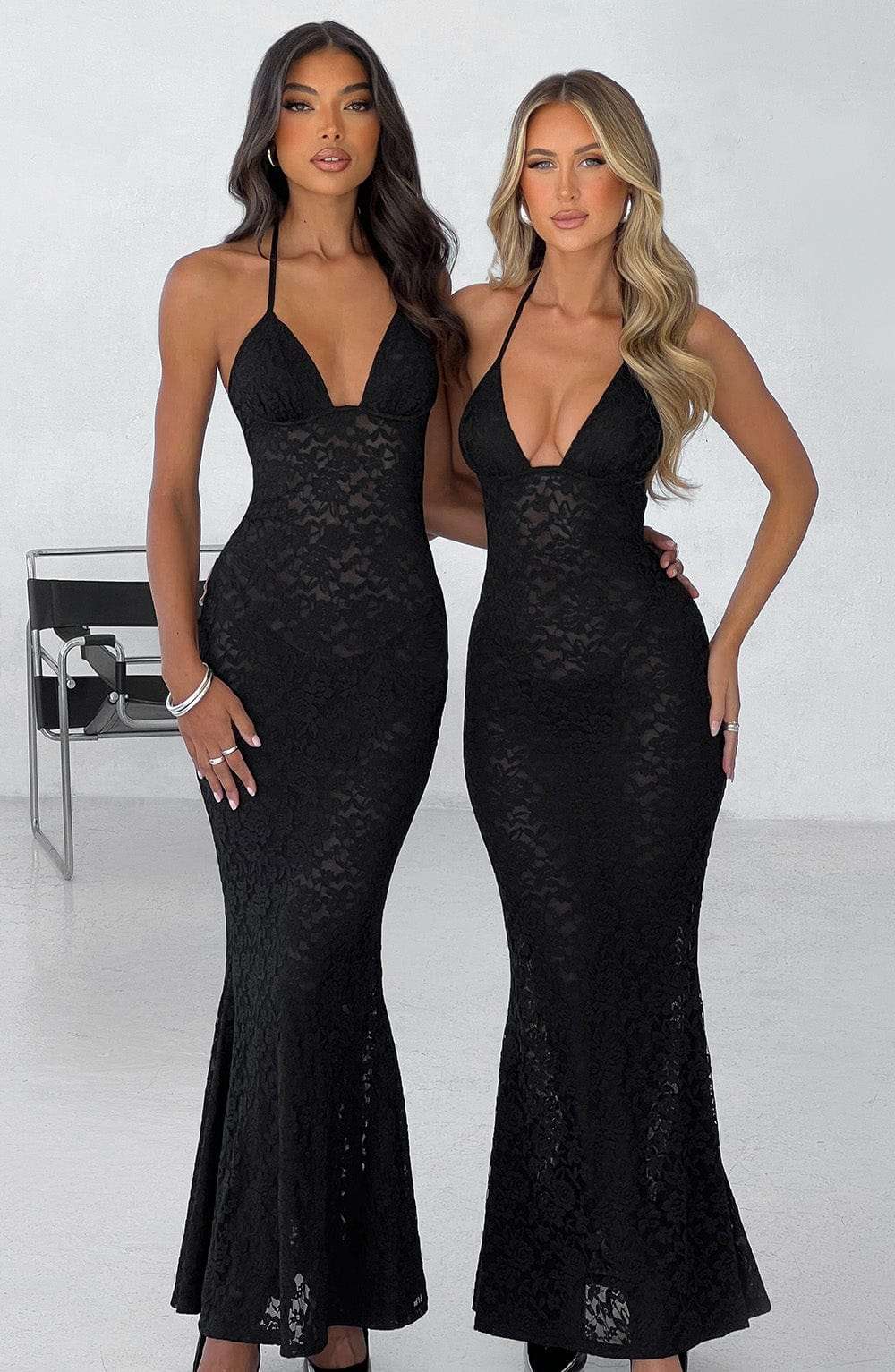 Leilina Maxi Dress - Black Ryvelle