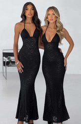 Leilina Maxi Dress - Black Ryvelle