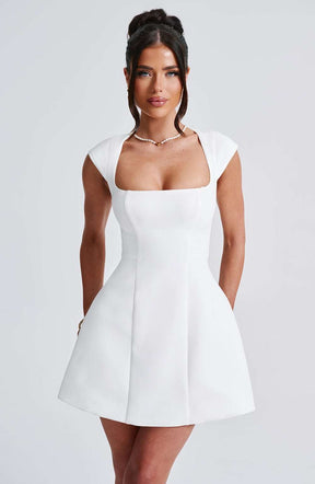 Lena Mini Dress - Ivory Ryvelle