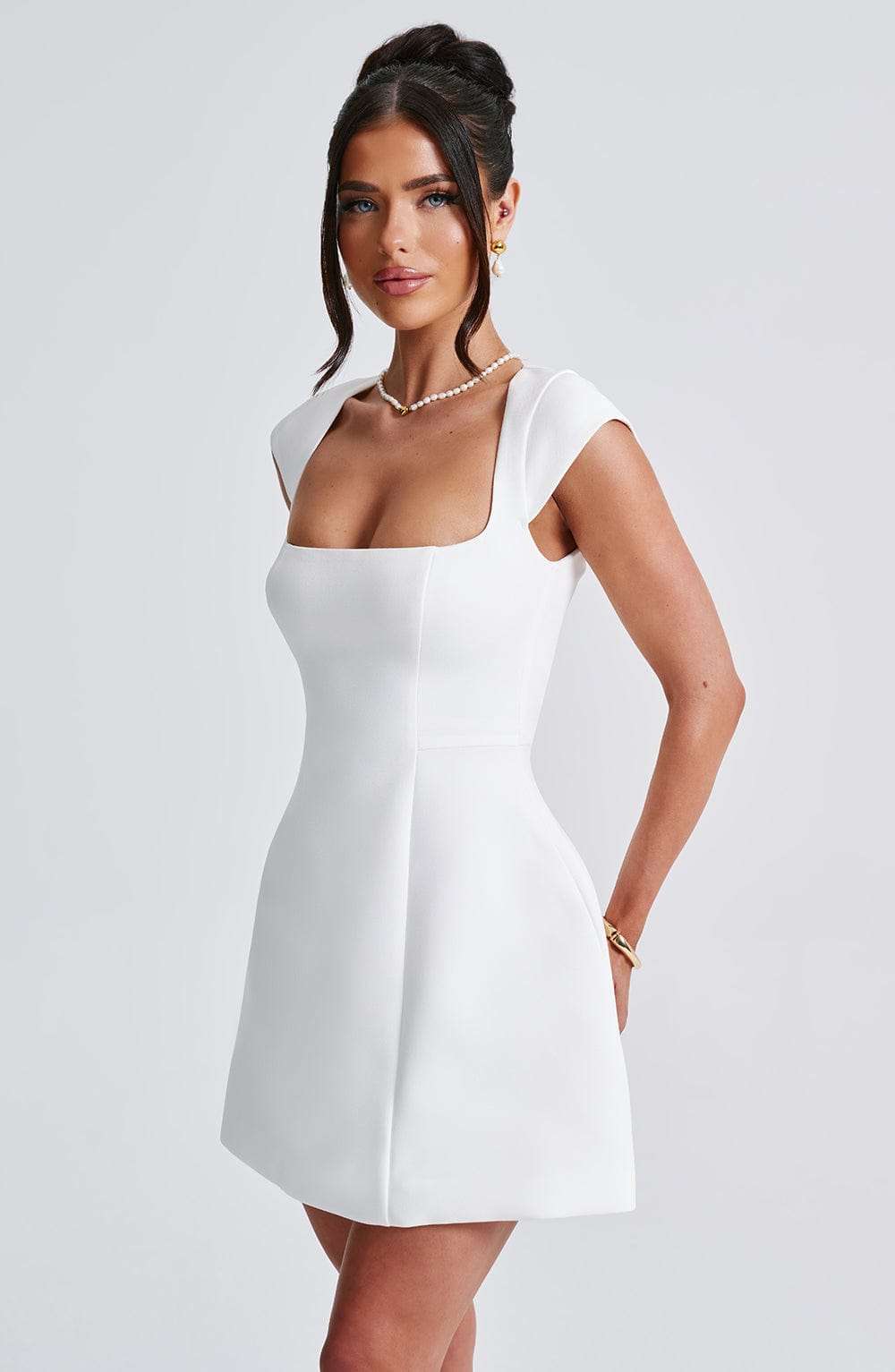Lena Mini Dress - Ivory Ryvelle