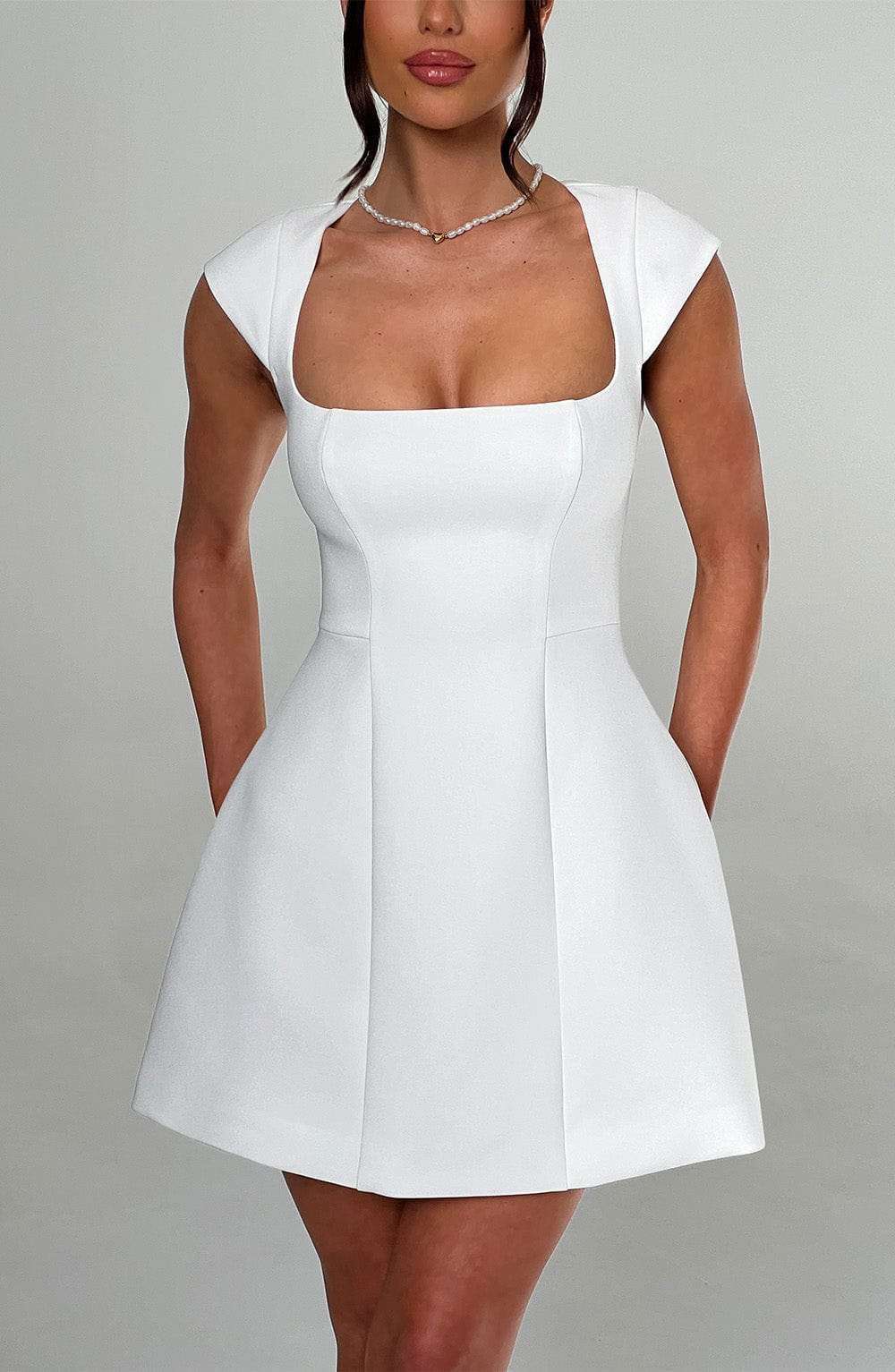 Lena Mini Dress - Ivory Ryvelle