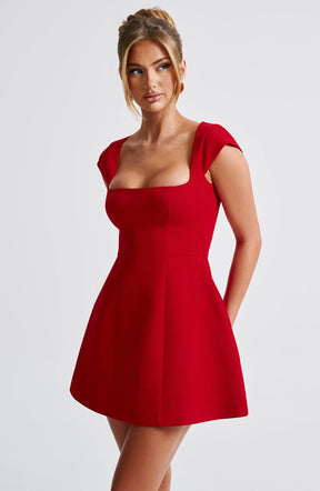 Mini-robe Lena - Rouge