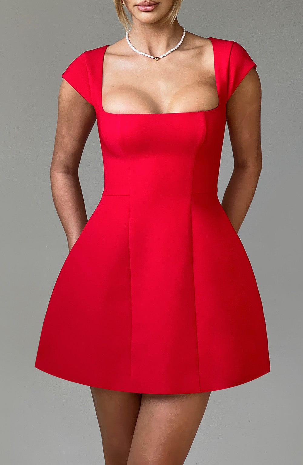 Mini-robe Lena - Rouge