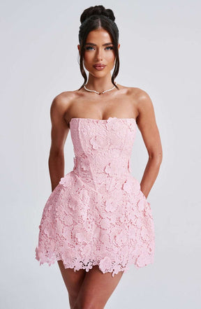 Leona Mini Dress - Blush Ryvelle