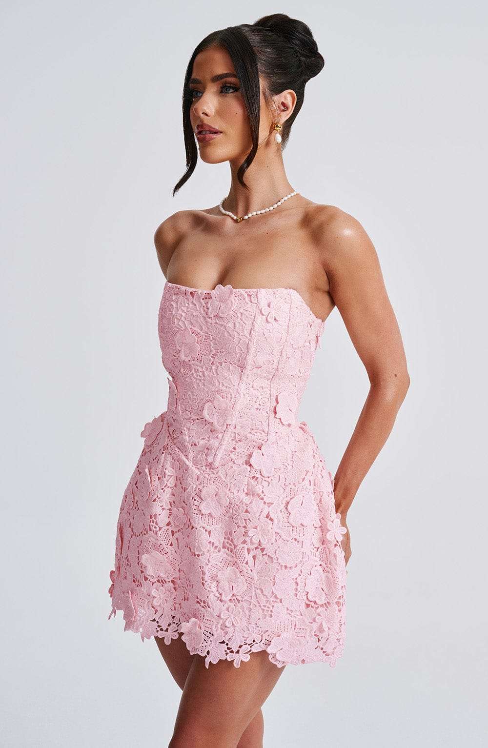 Leona Mini Dress - Blush Ryvelle