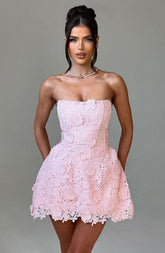 Leona Mini Dress - Blush Ryvelle
