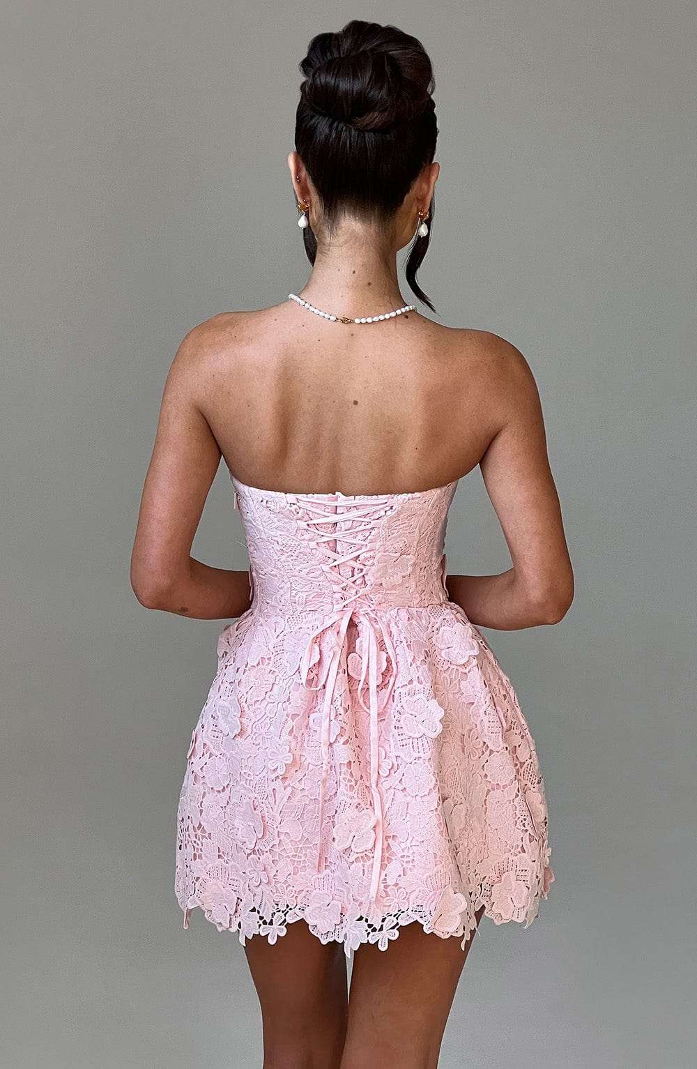 Leona Mini Dress - Blush Ryvelle