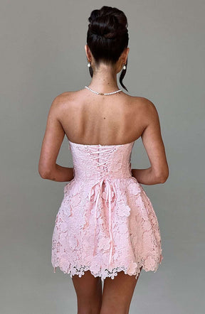 Leona Mini Dress - Blush Ryvelle