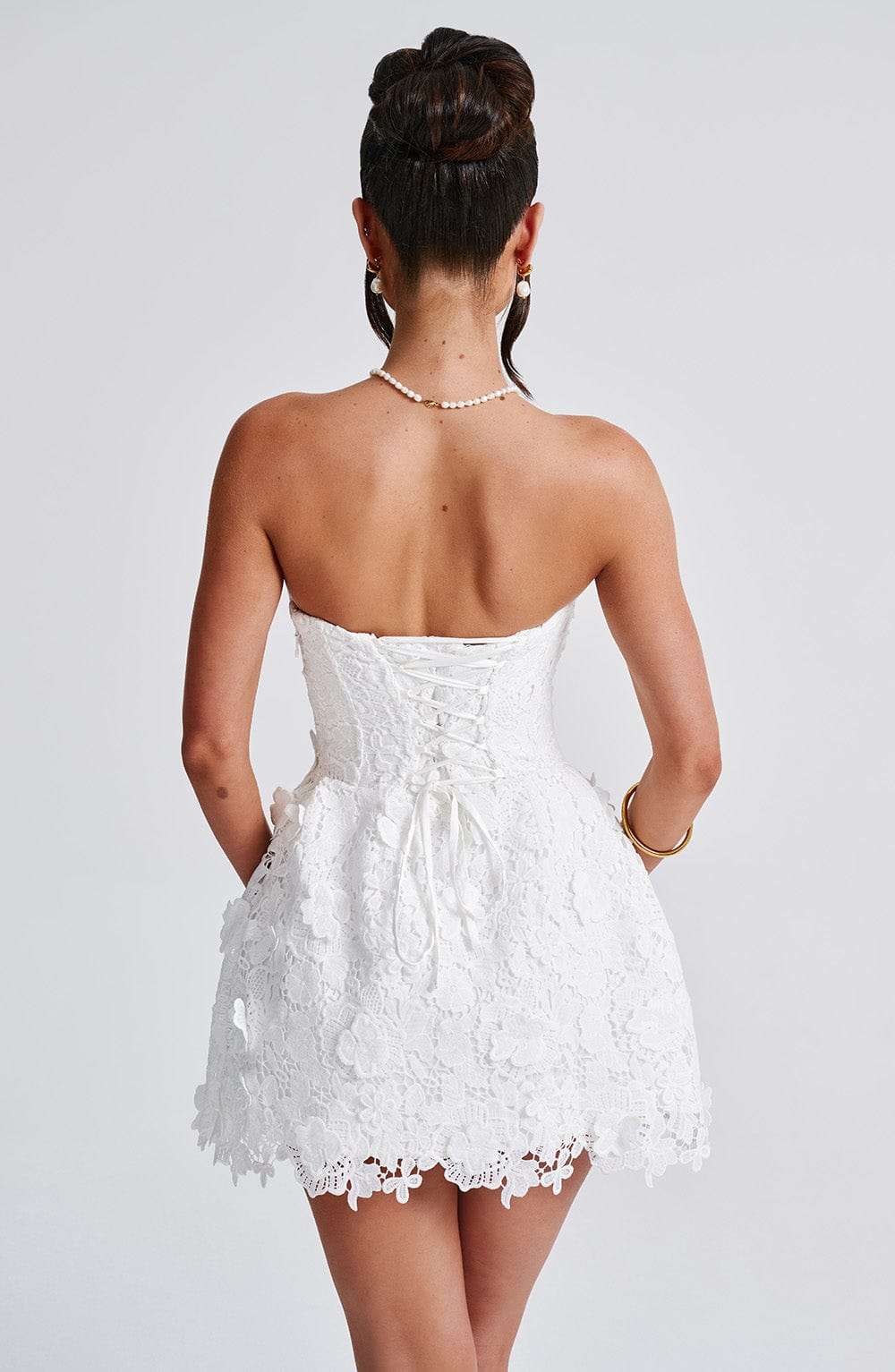Leona Mini Dress - Ivory Ryvelle
