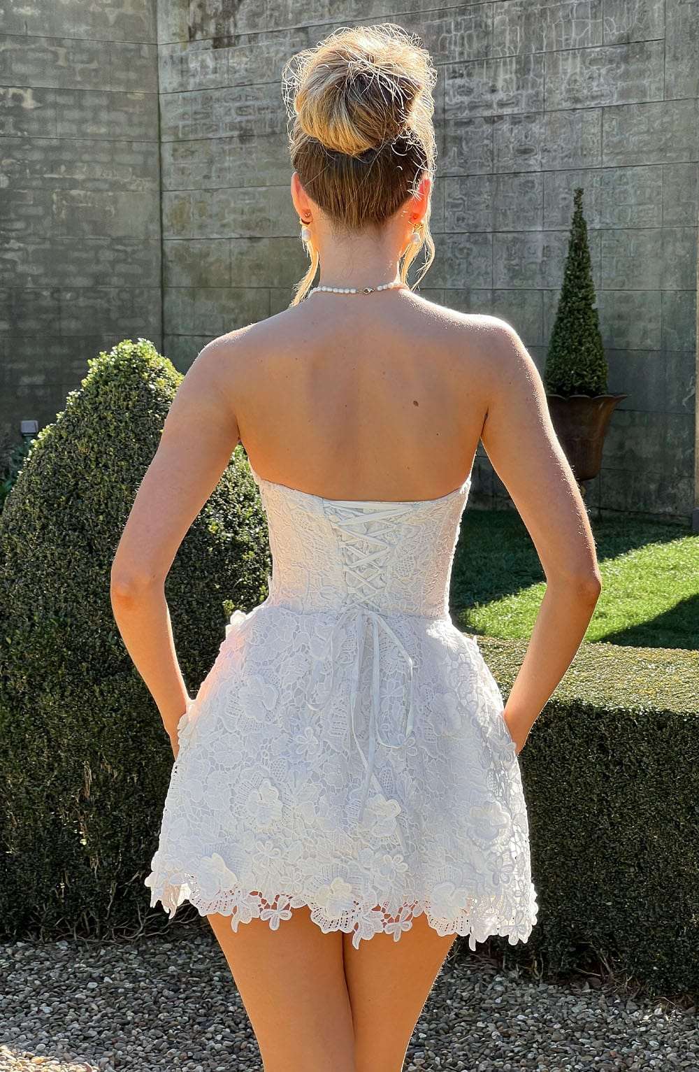 Leona Mini Dress - Ivory Ryvelle