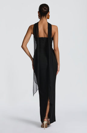 Lindsey Maxi Dress - Black Ryvelle
