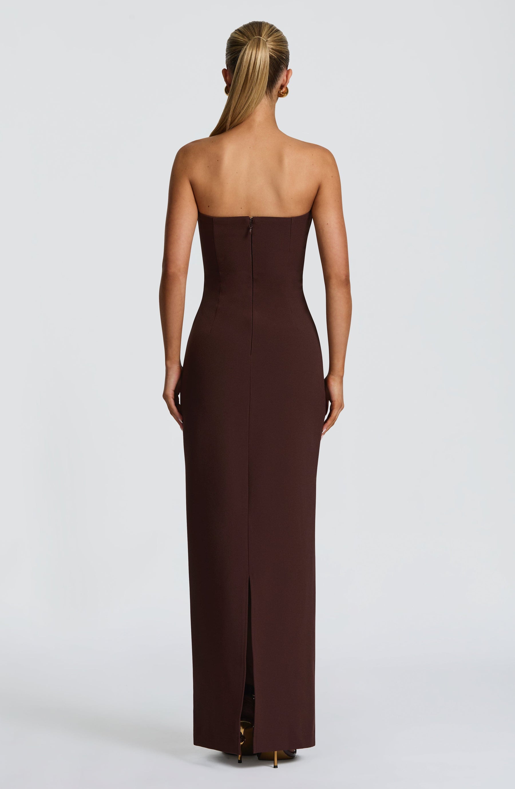 Lindsey Maxi Dress - Plum Brown Ryvelle