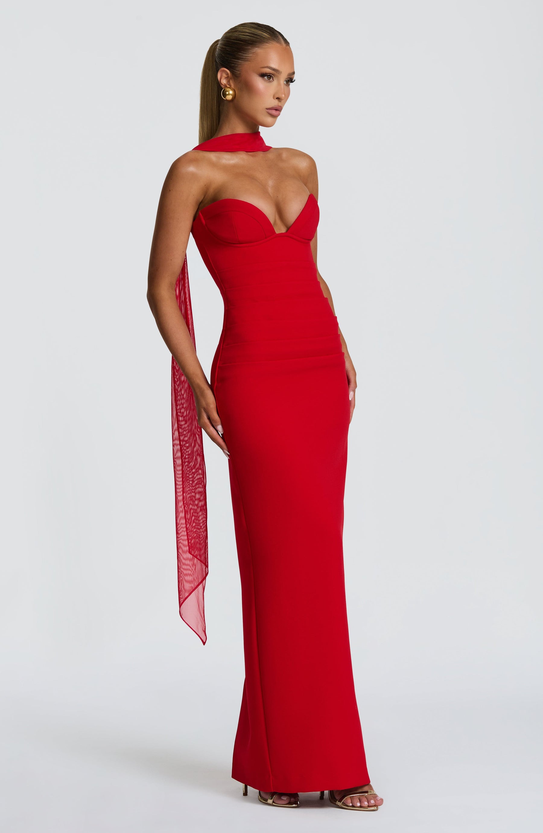Lindsey Maxi Dress - Red Ryvelle