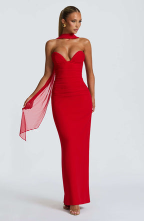 Lindsey Maxi Dress - Red Ryvelle