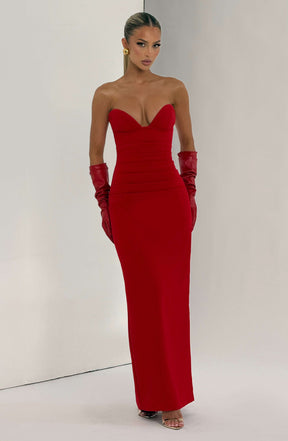 Lindsey Maxi Dress - Red Ryvelle