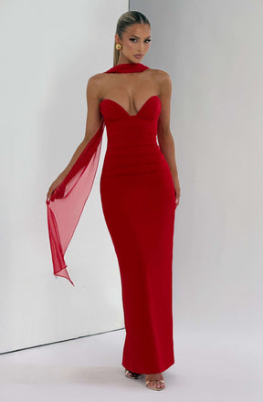 Lindsey Maxi Dress - Red Ryvelle