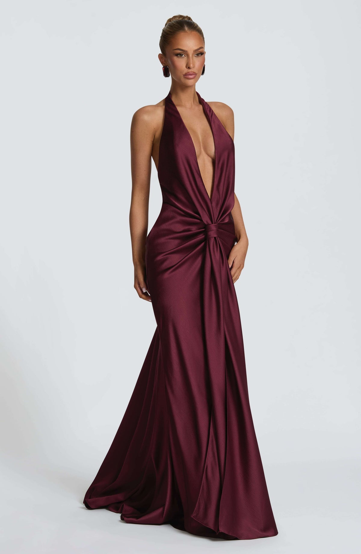 Linette Gown - Cherry Lacquer Ryvelle