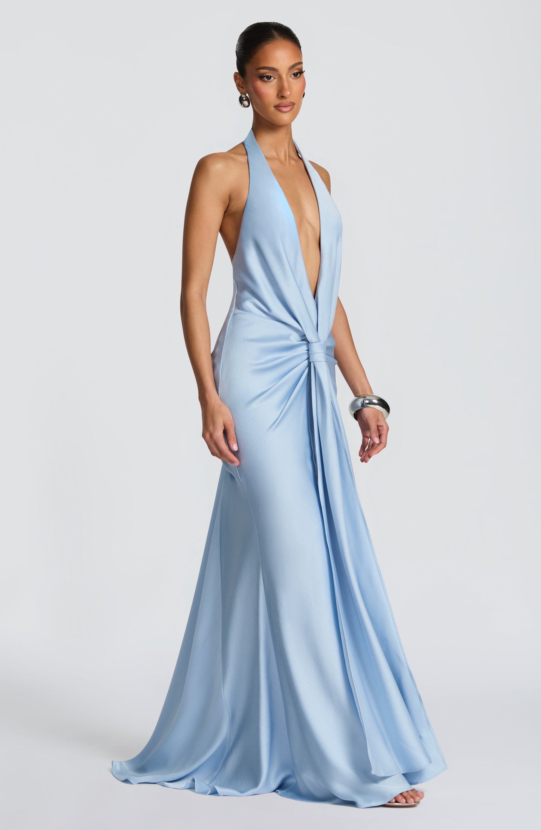 Linette Gown - Glacier Blue Ryvelle