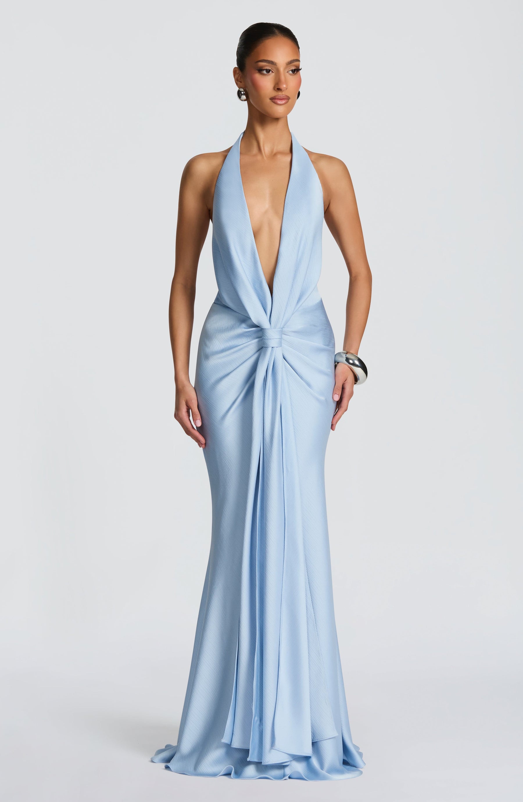 Linette Gown - Glacier Blue Ryvelle