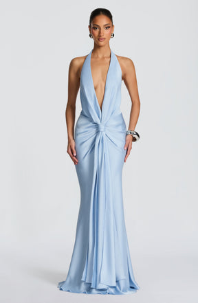 Linette Gown - Glacier Blue Ryvelle