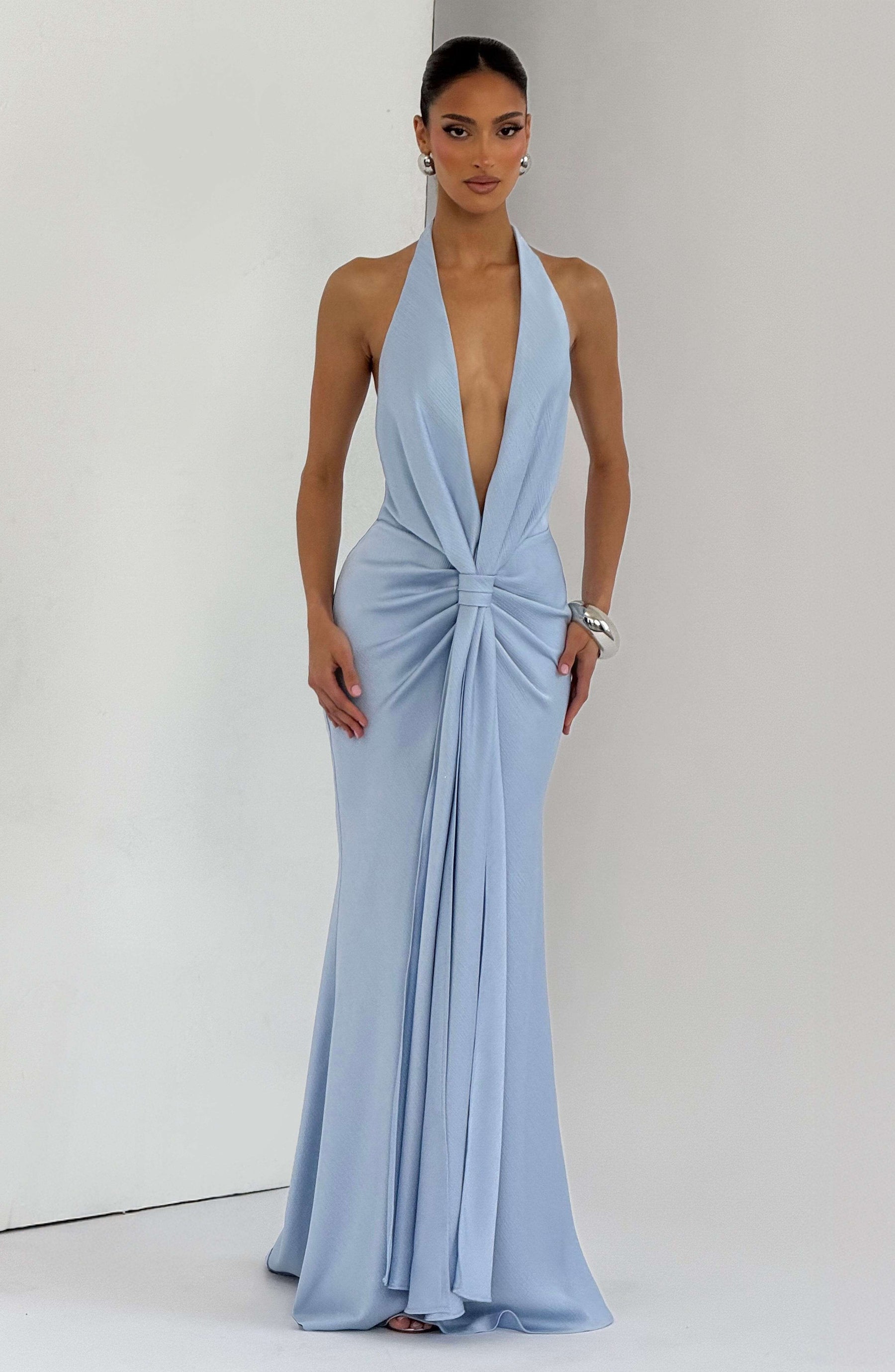 Linette Gown - Glacier Blue Ryvelle