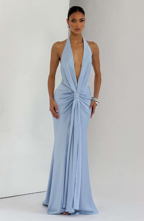 Linette Gown - Glacier Blue Ryvelle