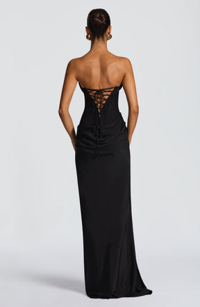 Liora Maxi Dress - Black Ryvelle